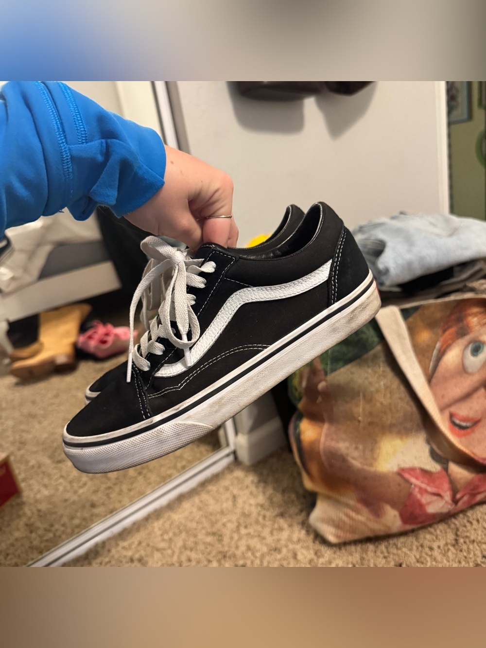 Black & White Old Skool Vans - Picture 5 of 10